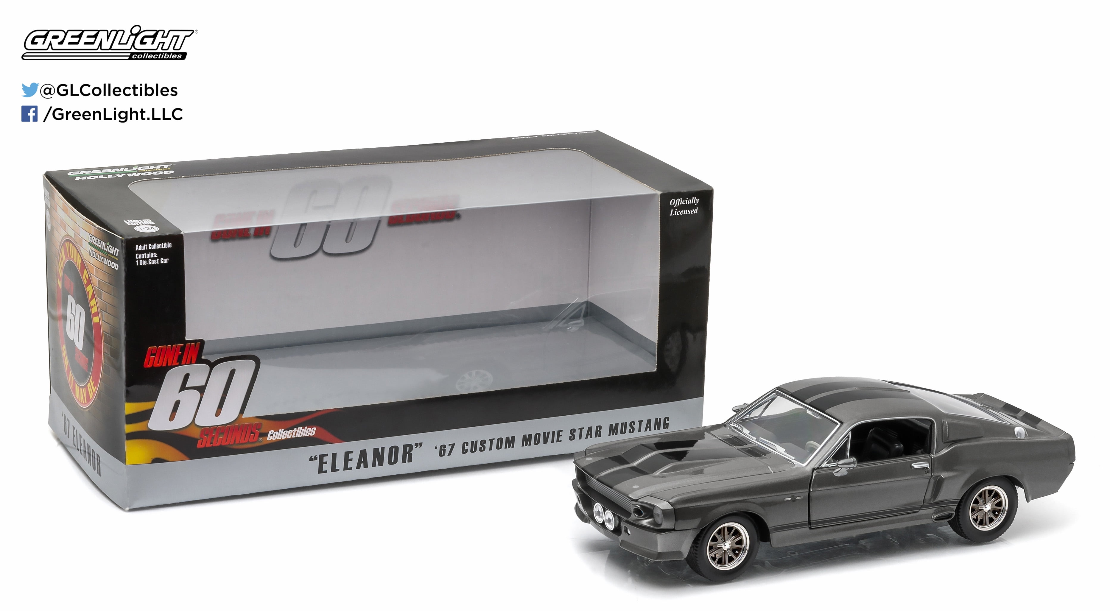 Amazon | GREENLIGHT 1:18 60SECONDS ELEANOR 67 CUSTOM MOVIE