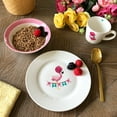 thumbnail image 2 of Vesta Baby 3 Piece Kids Ceramic Dinnerware Set - Plate, Bowl, Cup - Flamingo, 2 of 6