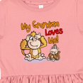 thumbnail image 4 of Inktastic My Grandma Loves Me Monkey Girls Toddler Dress, 4 of 5
