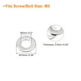 thumbnail image 2 of Uxcell M5 304 Stainless Steel Flat Washers, 5x10x0.5mm Ultra Thin Flat Spacers for Screw Bolt, 20 Pack, 2 of 5