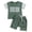 Green, variant on Dakiuu Baby Boy Clothes 2 Pieces Letter Print Color Block Tee Shirt and Jogger Shorts with Pockets Summer Cotton Clothing Outfit Set for Toddler Kids
