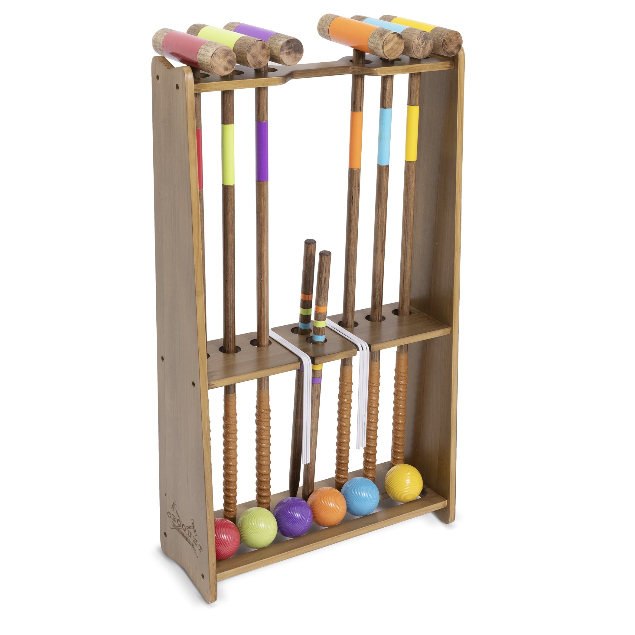 Set Da Croquet In Miniatura In Legno Per Casa Delle Bambole, Scala 1:12, Aztec S7385