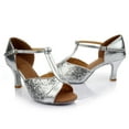 thumbnail image 3 of MKLEKYY Sandalias Antiderrapantes para Mujer, Zapatos de Baile Latino para Mujer, Zapatos de Práctica para Baile de Salón, 3 of 4