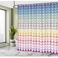 thumbnail image 5 of Ambesonne Ethnic Shower Curtain, Trippy Geometric Forms, 69"Wx84"L, Multicolor, 5 of 5