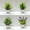 F, variant on 4pcs/set, Small Fake Plants In White Planters, Artificial Plants For Home Decor Indoor, Plastic  Plants For Office Desk Bathroom Bedroom Greenery Decoration