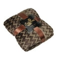 thumbnail image 6 of Catalonia Silky Soft Sherpa Throw Blankets for Beds, Flannel Chevron Micro Plush Fleece Blankets and Throws for Couch Sofa TV Bed, Reversible, Comfy, Fuzzy, 50""x60"", Brown, 6 of 7