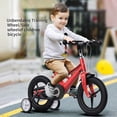 thumbnail image 4 of Kids Bike Stabilizers, Bicycle Training Wheels, Universal Support Wheels For 18 20 22 Inch Children's Bikes (1 Pair Black), 4 of 5