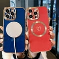 thumbnail image 5 of Magnetic Case for iPhone 14 Pro Max Phone Case for Women, Cute Love Heart Soft Magsafe Case, Raised Full Camera Lens Protection for iPhone 14 Pro Max Phone Case Magsafe (6.7")- Red, 5 of 7