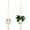 White, variant on Jute Crochet Long Plant Hanger for 3 Inch to 12 Inch Pots, Macrame Plant Holder Rope with S Shaped Hooks for Halloween Home Decor(White)