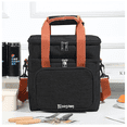 thumbnail image 2 of Bolsa lonchera  Bloosom portátil de gran capacidad y doble capa color Negro, 2 of 4