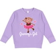 thumbnail image 2 of Inktastic Grammy Girl Ballerina Monkey Toddler Sweatshirt, 2 of 4