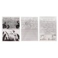 thumbnail image 2 of 3 Pcs Tampons Transparents Style Riche Sûr Sain Réutilisable TPR Grand Application Tampon Transparent pour Fabrication de Cartes, 2 of 14