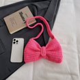 thumbnail image 4 of Bolso Cuerpo Cruzado Hombro para Mujeres en Forma Crochet Viajar (rosa) Rojo, 4 of 9