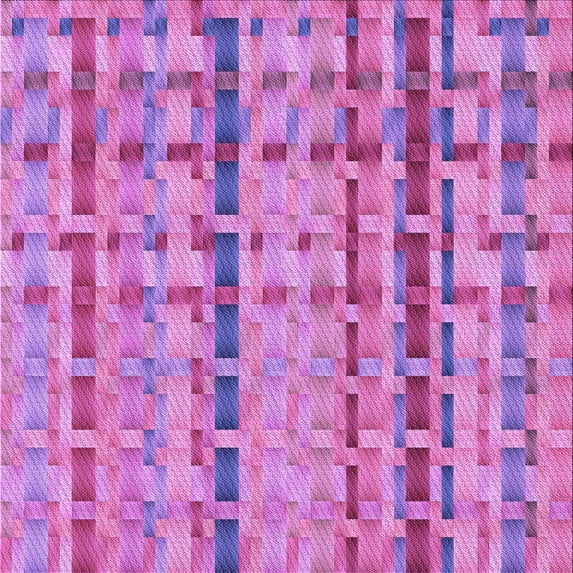 Ahgly Company Indoor Square Patterned Violet Purple Area Rugs, 6' Square