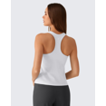 thumbnail image 3 of G4Free Ribbed Removable Built in Bra Workout Tank Tops Woman Racerback Square Neck Yoga Top Lightweight Athletic Tanks, 3 of 8