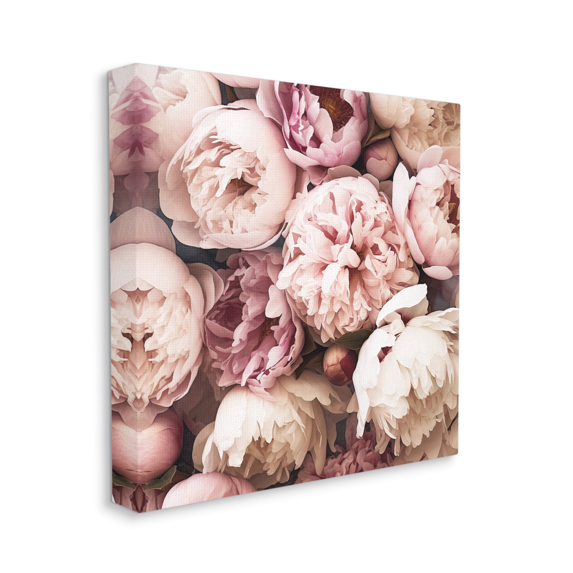 Stupell Industries Mixed Peonies Photography Botanical & Floral Photography Gallery Wrapped Canvas Art Print Wall Art, 30 x 30