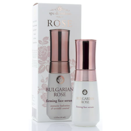 Spa Di Milano Bulgarian Rose Face serum with Hyaluronic Acid, Vitamin C, Honey, and Green Tea. Anti-aging serum softens the look for wrinkles, expression lines, dark spots, and dry (Best Treatment For Blackspot On Roses)