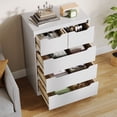 thumbnail image 5 of Asofer 5 Drawers Dresser, Bedroom Chest of Drawers, Sturdy Wood Dresser Organizer Cabinet, Easy Assembly, White, 5 of 5