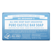 Dr. Bronner's Magic Soap - Castile Bar - Baby Unscented - 5 oz