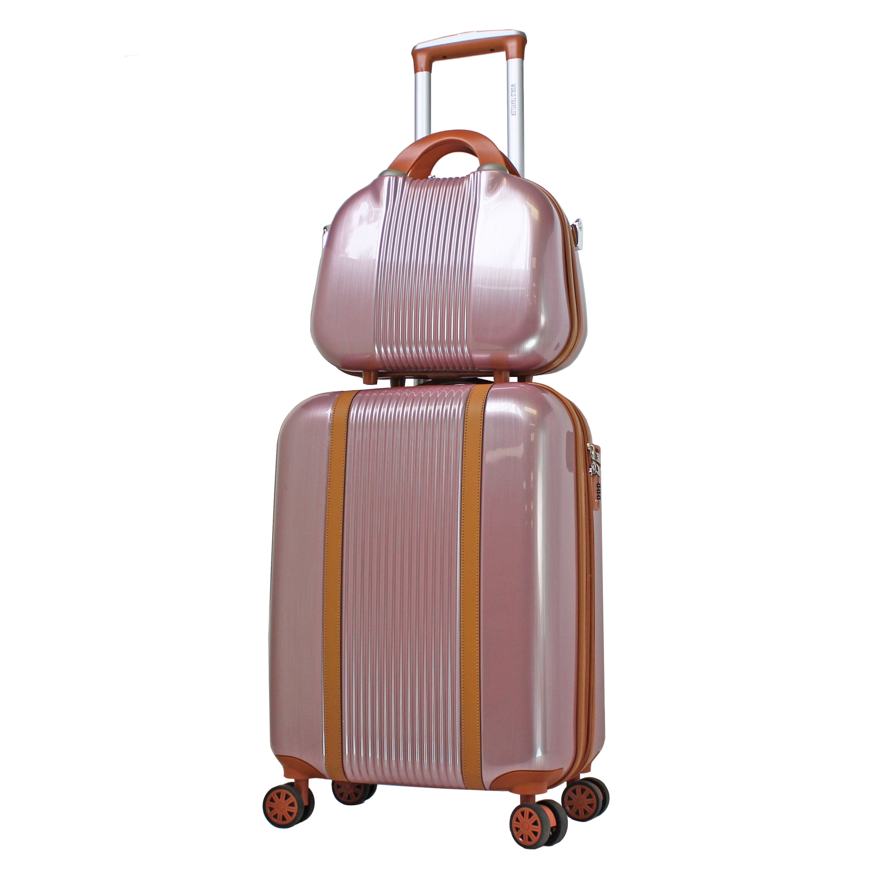 rose gold carry on luggage walmart