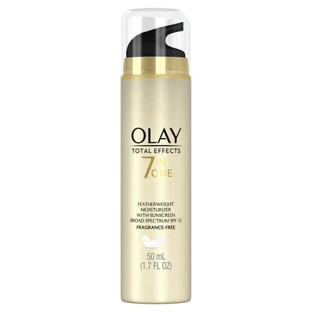 Olay Total Effects Fragrance-Free Featherweight Face Moisturizer with SPF 15, 1.7 fl