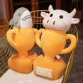 thumbnail image 1 of 2022 New Plush Cow Toy Cute Cattle Plush Stuffed Animals Cattle Shark Soft Doll Kids Toys Birthday Gift for Children zhangmengya LED, 1 of 2