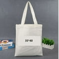 thumbnail image 2 of 6Pack NATURAL Color Cotton Bag - Reusable Grocery Bags Cotton Canvas Tote Eco Friendly Super Strong Reusable Washable (NATURAL), 2 of 4