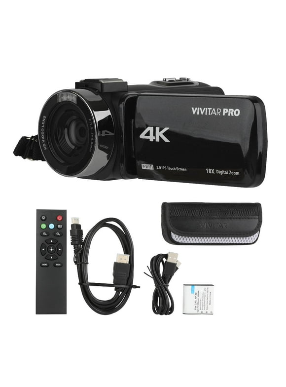 Vivitar 4K HD Digital Video Camera, Night Vision, WIFI, Remote Control