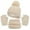 ZB-Beige, variant on Girls Winter Hat And Gloves Set Kids Toddlers Winter Knit Warm Beanie Hat Scarf Gloves Set for Boys Girls Pompom Cap Neck Warmer Gloves Fleece Lined Beige Size,1-6 Years