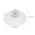 thumbnail image 3 of FUTUREORYY 10Pcs Transparent Hooks Small Plastic Suction Cup Hanger For Bedroom Bathroom Living Room, 3 of 3