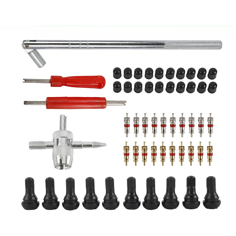 Set of 54 Tire Valve Stem Installation Tool Remover Repair Puller Car
