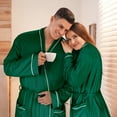 thumbnail image 3 of Catalonia Lightweight Ladies Bathrobe, Long Summer Robe with Pockets,Soft Summer Robes for Women, Kimono Gift for Her, Green, 3 of 7