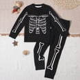 thumbnail image 2 of KPVEVIQ Boys Girls Halloween Pajamas Pumpkin Head Glow Print Pjs Toddler 2 Piece Ghost Sleepwear Kids Holiday Clothes Set,8-9 Y, 2 of 8