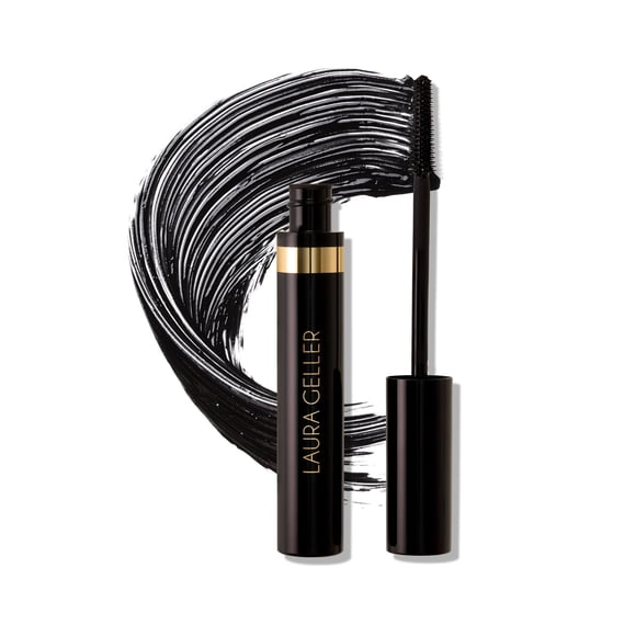 LAURA GELLER NEW YORK Kajal Máscara de larga duración - Maquillaje de ojos con fórmula para alargar, definir y rizar - Innovador cepillo para rizar - 1 unidad
