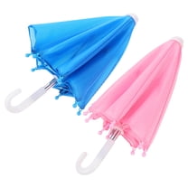NICEXMAS 2Pack Mini Umbrella Toys Dollhouse Miniature Umbrella For Children Doll House Decor
