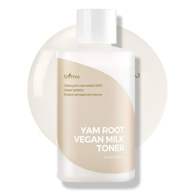 Tonificador: leche vegana de raíz de ñame, 200 ml, hidratante profunda