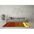 thumbnail image 3 of Ahgly Company Indoor Rectangle Abstract Yellow Contemporary Area Rugs, 8' x 10', 3 of 4