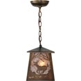 thumbnail image 5 of Meyda 142750 7 in. Square Deer At Dawn Mini Pendant, Antique Copper & Silver Mica, 5 of 7