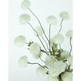 thumbnail image 2 of 6pcs Artificial Flowers Faux Silk Pompon Mum,Silk Small Mini Chrysanthemum Ball with Stems for DIY Wedding Bouquets Centerpieces Vase Home Table Kitchen Decorations(Ivory White), 2 of 13