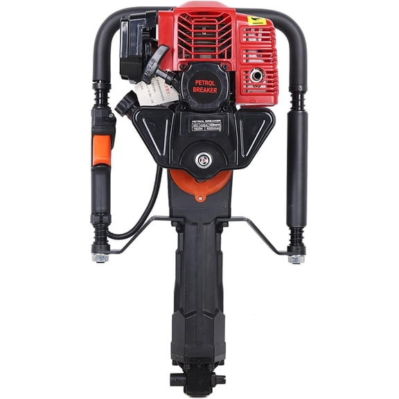 2 Stroke 52cc Gas T Post Post Driver, 1900W Single Cylinder Gasoline Petrol Portable Fence Pile Hammer Piling