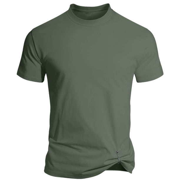 Redonda Alta Mesa Magnética Desmontable Pullover de Manga Corta Top para los Hombres, Suave Transpirable Absorción de Sudor Secado Rápido Desgaste Deportivo