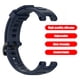 thumbnail image 2 of Correa de reloj de repuesto de silicona para Amazfit T-Rex A1918 con herramientas Hugtrwg Nuevos Originales, 2 of 7