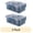 Dark Blue, variant on Cook with Color 3-Compartment Snack Box with Removable Ice Pack, Portable Food Storage Container with Locking Lid and Handle, Charcuterie Lunch Box for Portion Control, Dishwasher Safe, Blue