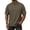 Light Brown, variant on Men's T Shirts Casual Knitted Short Sleeve Waffle Tees Spring Solid Color Basic Henley Shirts Classic Loose Button-Up Blouses Light Brown L