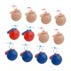 thumbnail image 4 of 12 Piezas de Tablero de , Instrumento de Percusión de Madera, Instrumento Musical, Castañuelas de , Castañuelas de Madera para Fiestas de Ni, 4 of 9