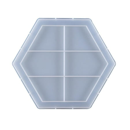 

DIY Hexagonal Shape Tangram Puzzle Silicone Mold Home Decoration Mould for Making Candies Cakes Chocolates