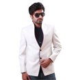 thumbnail image 1 of Blazer en Lin Blanc Élégant pour Hommes. Ce Produit Est Fait sur Commande., 1 of 3