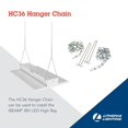thumbnail image 3 of Lithonia Lighting 3721511 36 in. Fixture Chain Hanger  Silver, 3 of 5