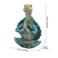 thumbnail image 2 of Yoga Meditation Turtle Sculpture Desktop Ornament For Relaxation Home Mindfulness Calmness Animal Statue Zen, 2 of 3