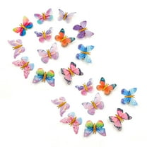 Designice Butterfly Hair Clips,Double-Layer Sheer Girls Hair Clips,Delicate Vintage-Inspired Cute Hair Accessories,18 Pcs